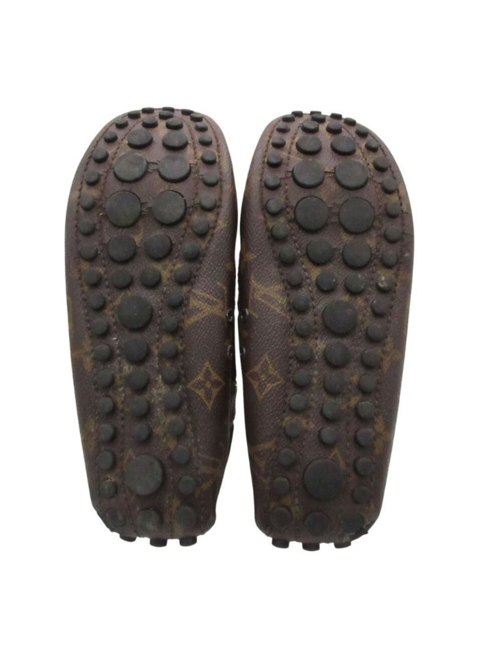 Louis Vuitton Moccasins Arizona Line Monogram Leather Ribbon Driving Shoes Flat - Picture 6 of 10